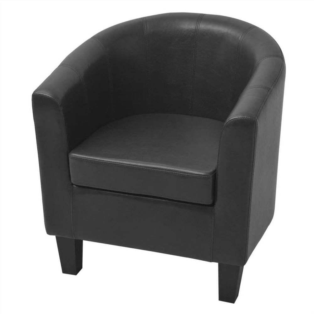 244109 Armchair Artificial Leather Black