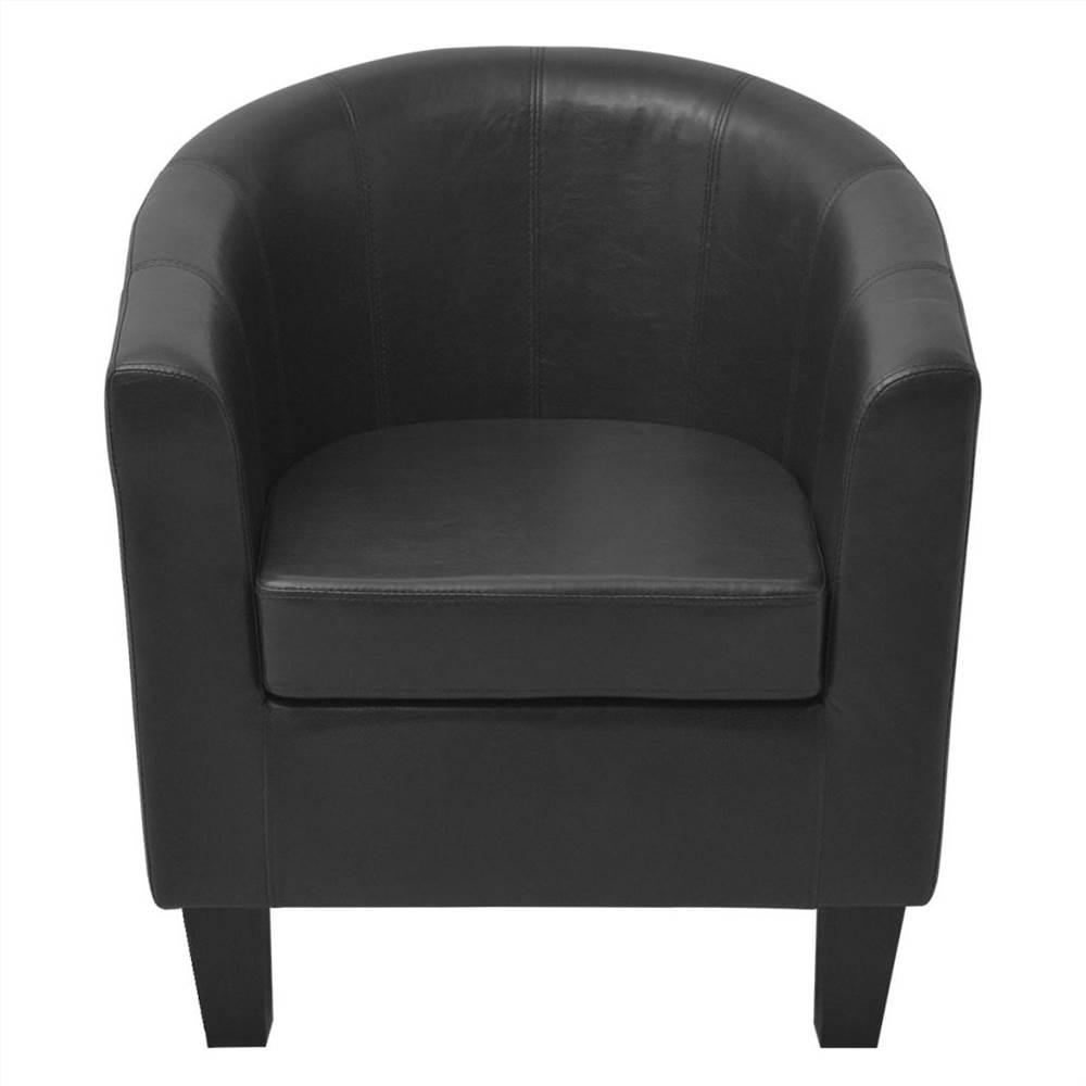 244109 Armchair Artificial Leather Black