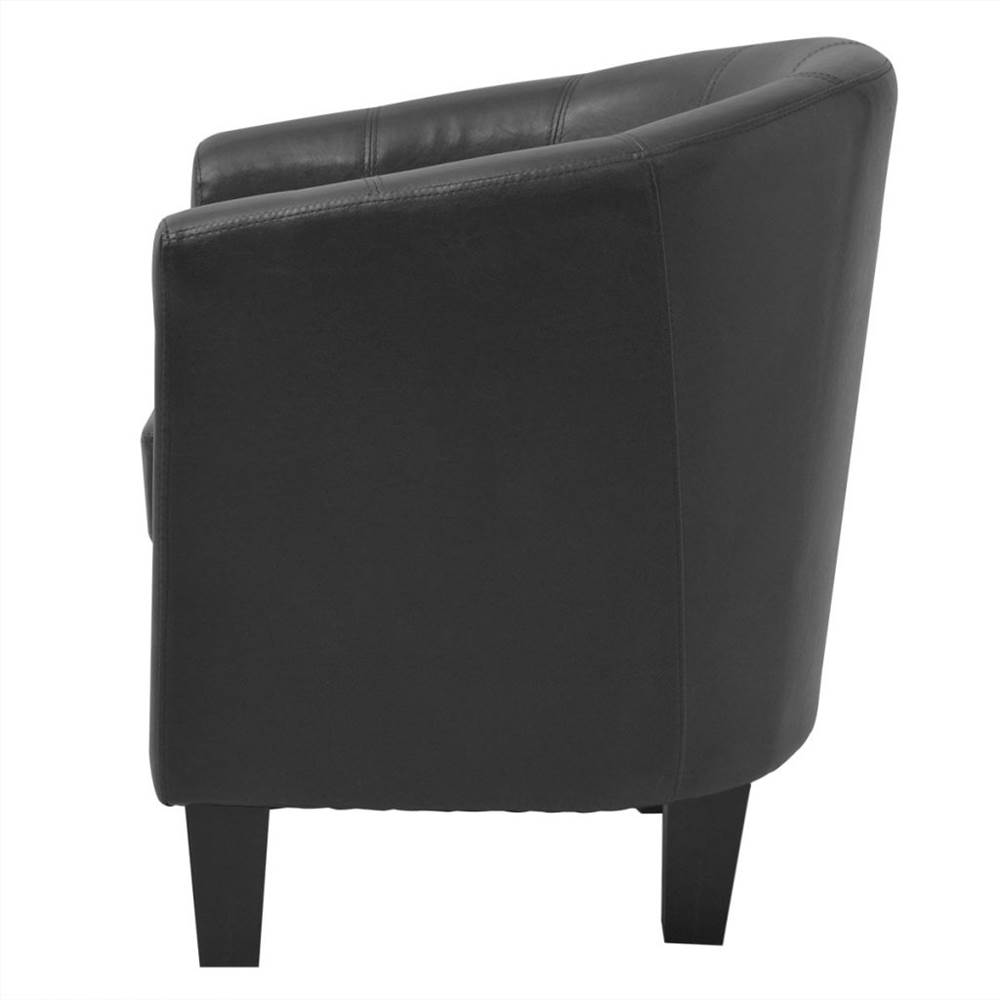 244109 Armchair Artificial Leather Black
