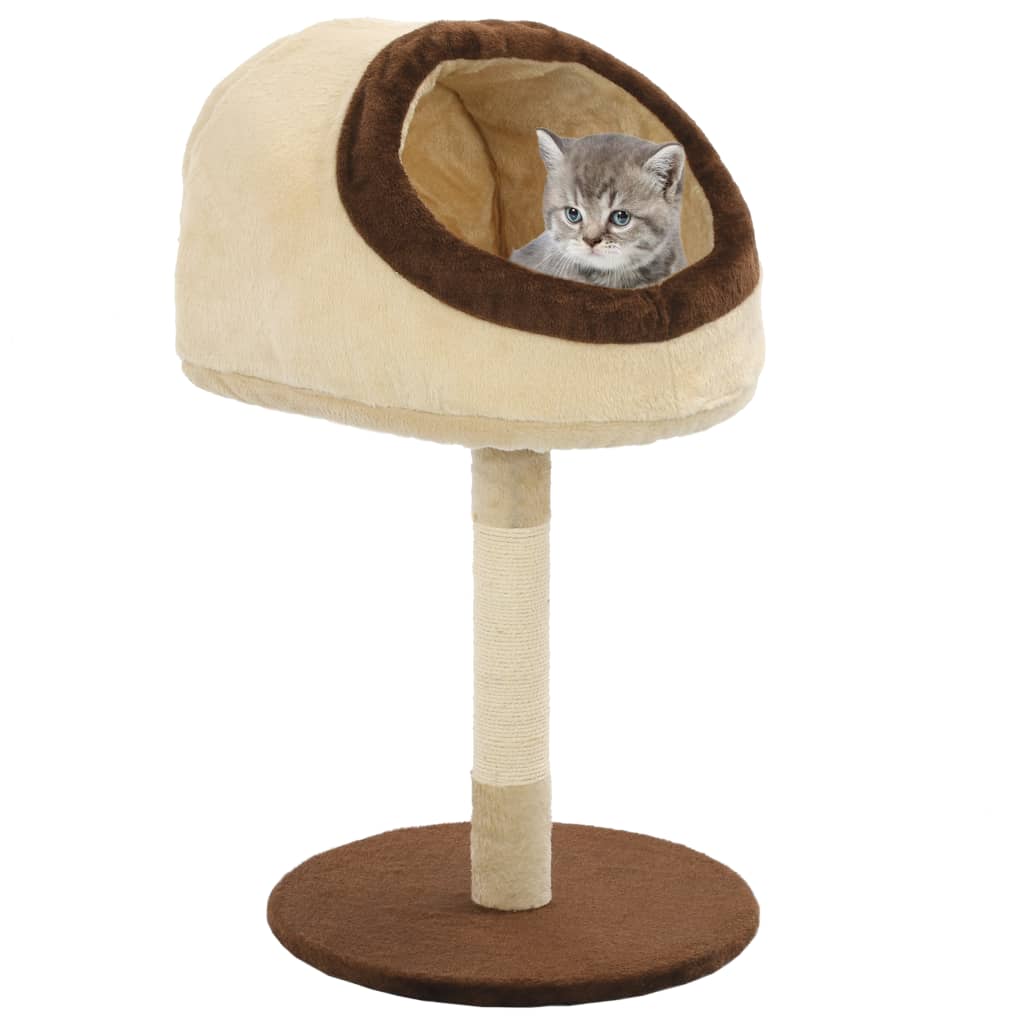 

Cat Tree with Sisal Scratching Post 72 cm Beige and Brown