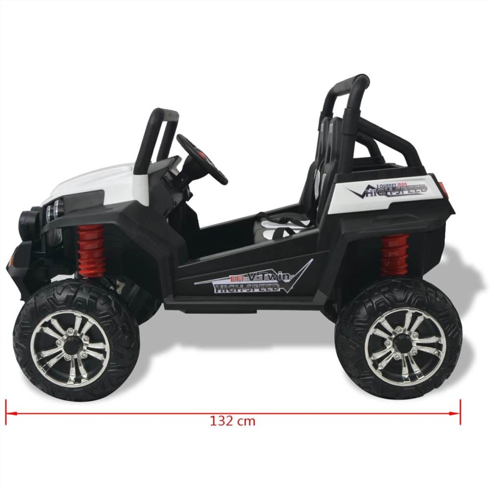 80188 Electric Ride-On Car 2 Persons XXL White and Black