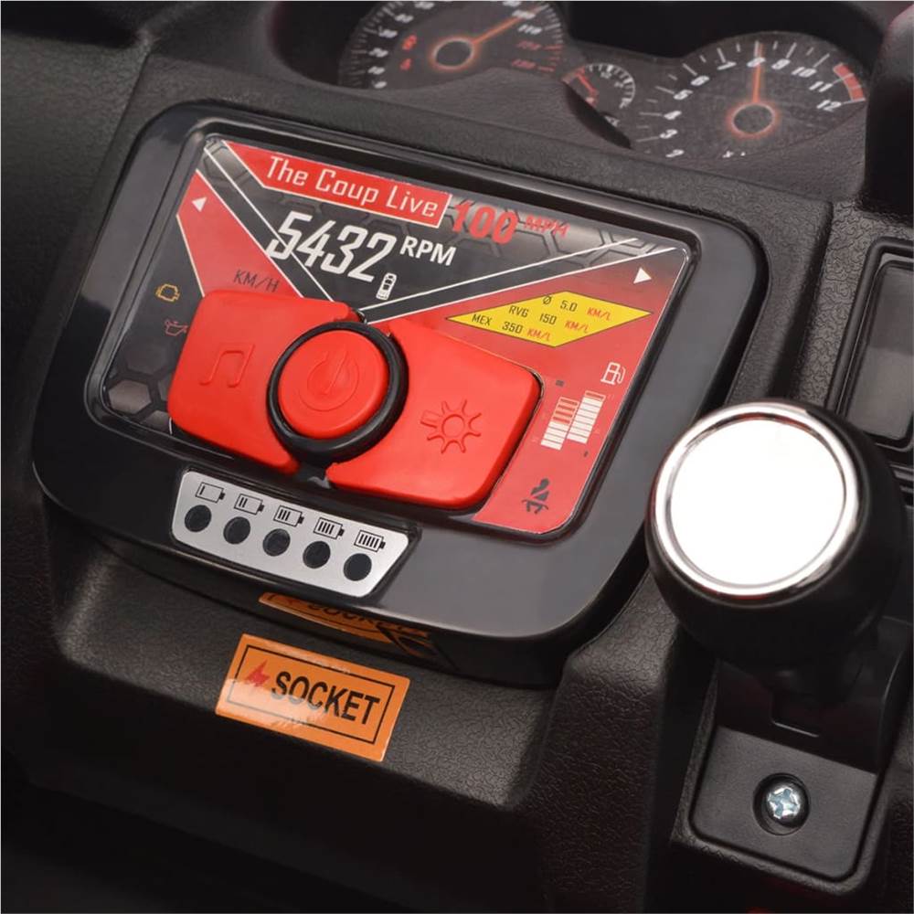 80189 Electric Ride-On Car 2 Persons XXL Red and Black