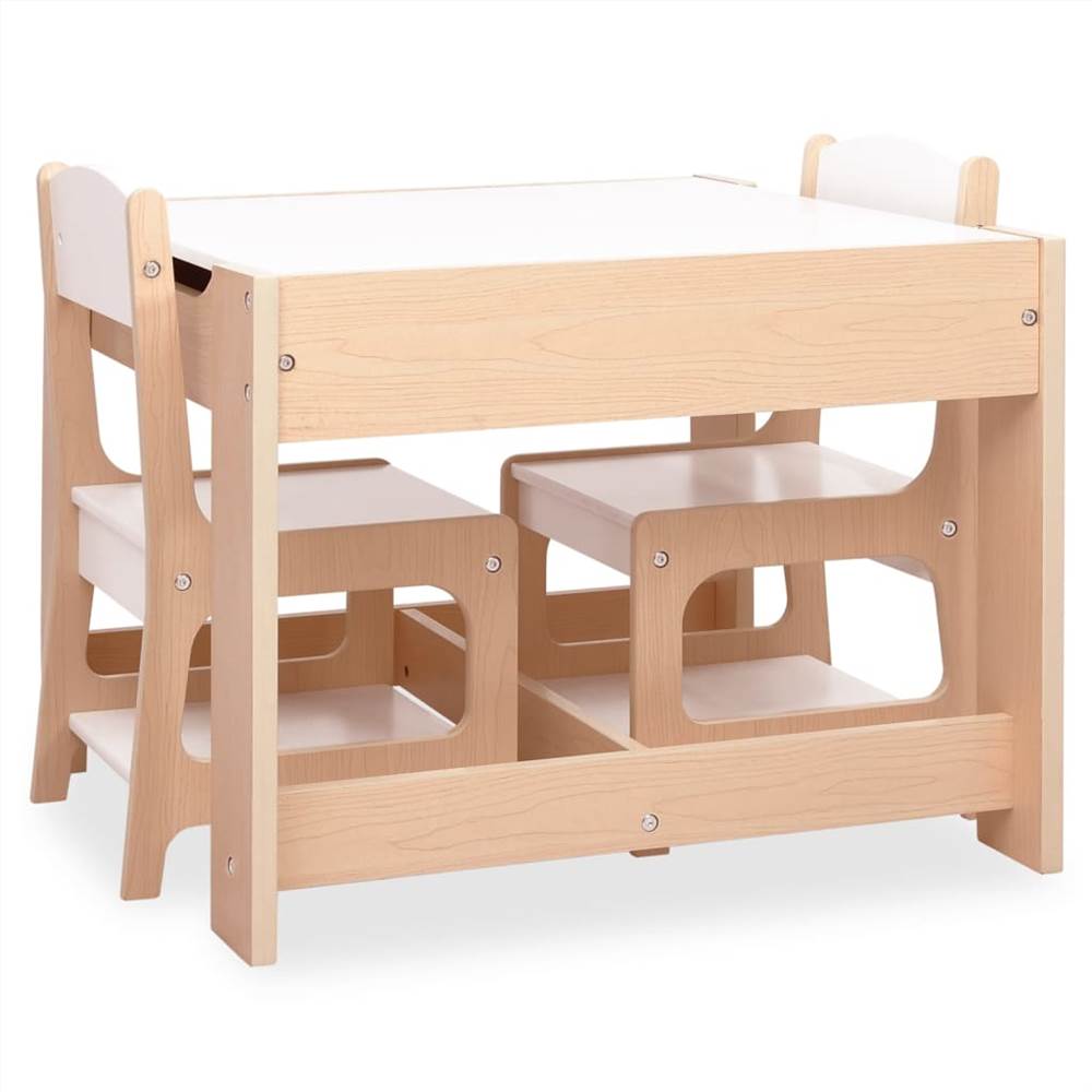 Childrens Table with 2 Chairs MDF