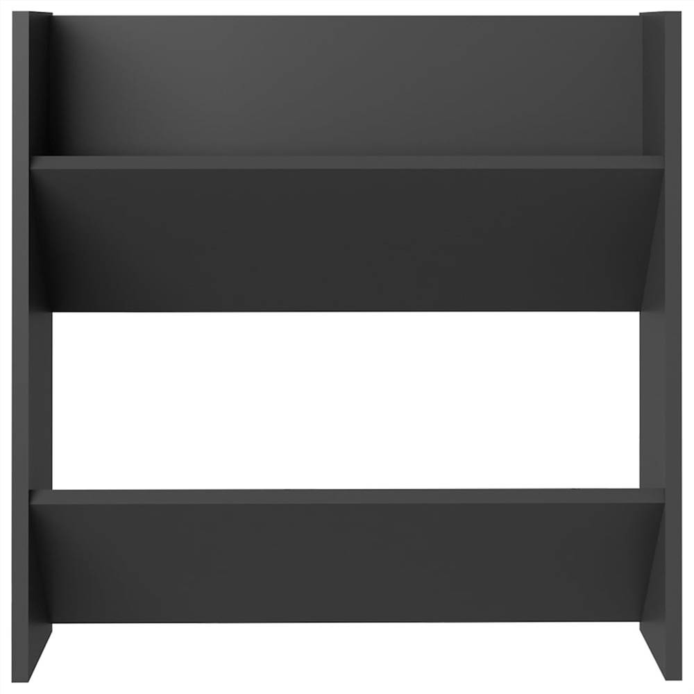 Wall Shoe Cabinet Grey 60x18x60 cm Chipboard