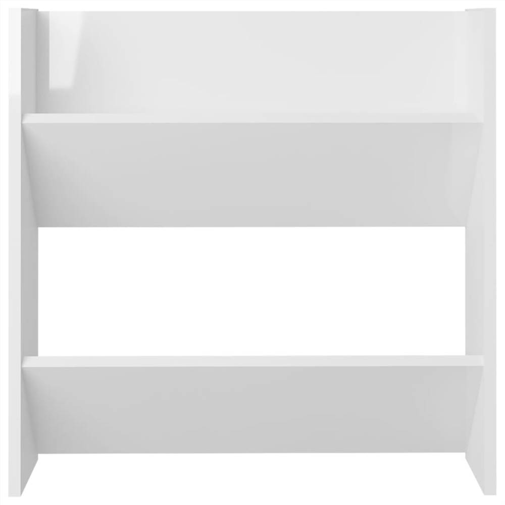 Wall Shoe Cabinets 4 pcs High Gloss White 60x18x60 cm Chipboard