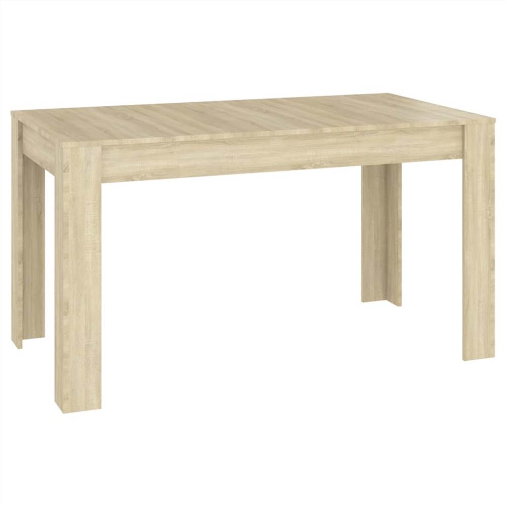 Dining Table Sonoma Oak 140x74.5x76 cm Chipboard
