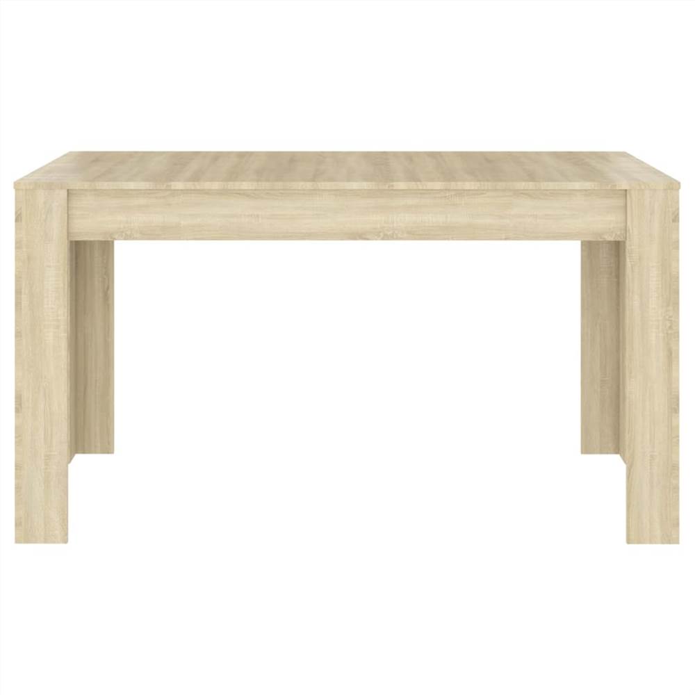 Dining Table Sonoma Oak 140x74.5x76 cm Chipboard