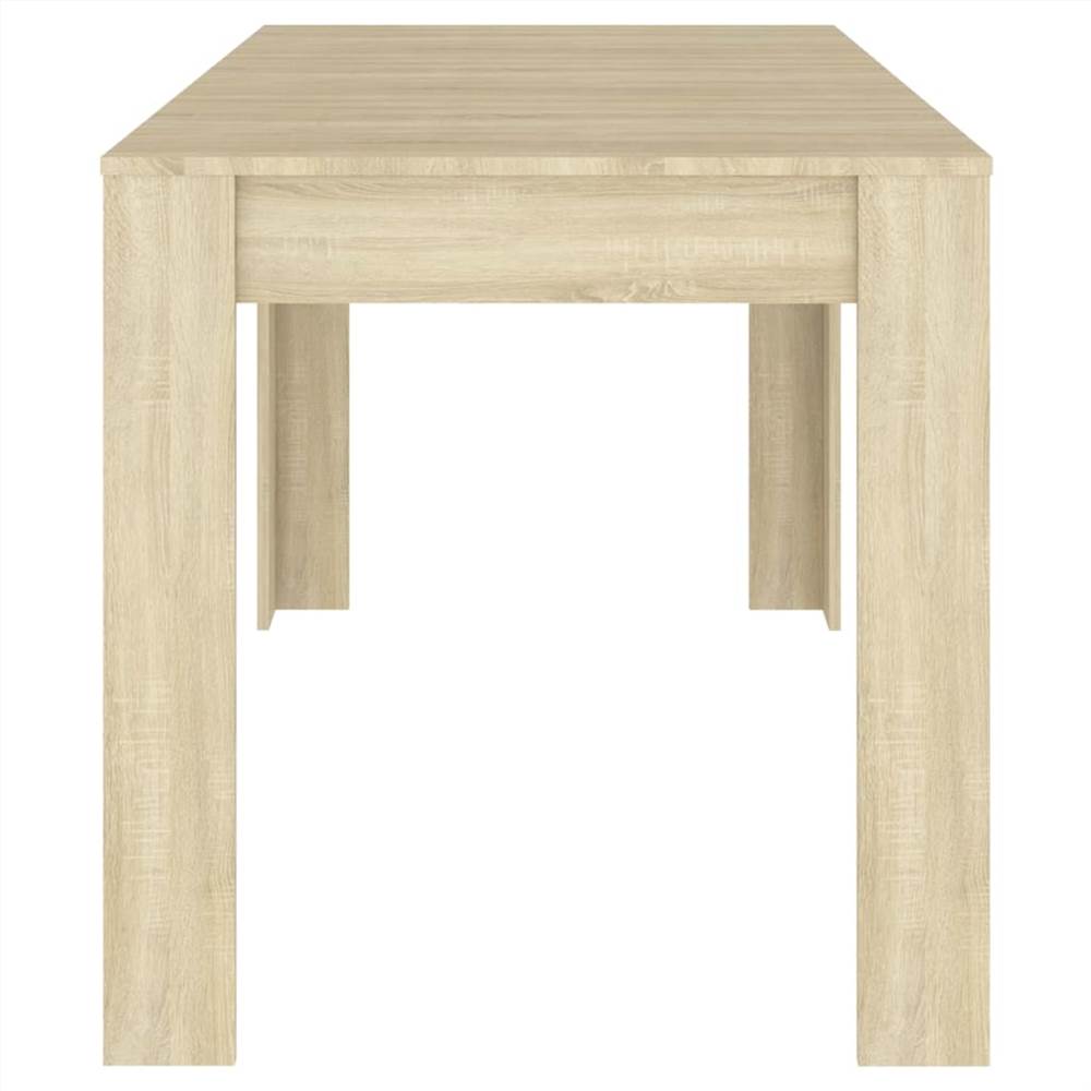 Dining Table Sonoma Oak 140x74.5x76 cm Chipboard
