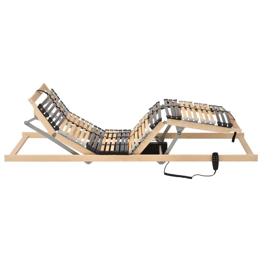 Electrical Slatted Bed Base with 42 Slats 7 Zones 100x200 cm