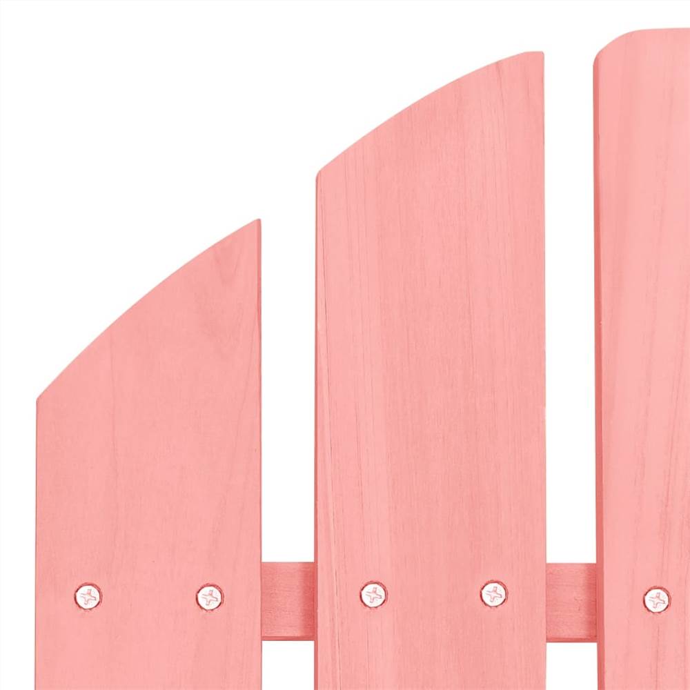 Garden Adirondack Chair Solid Fir Wood Pink