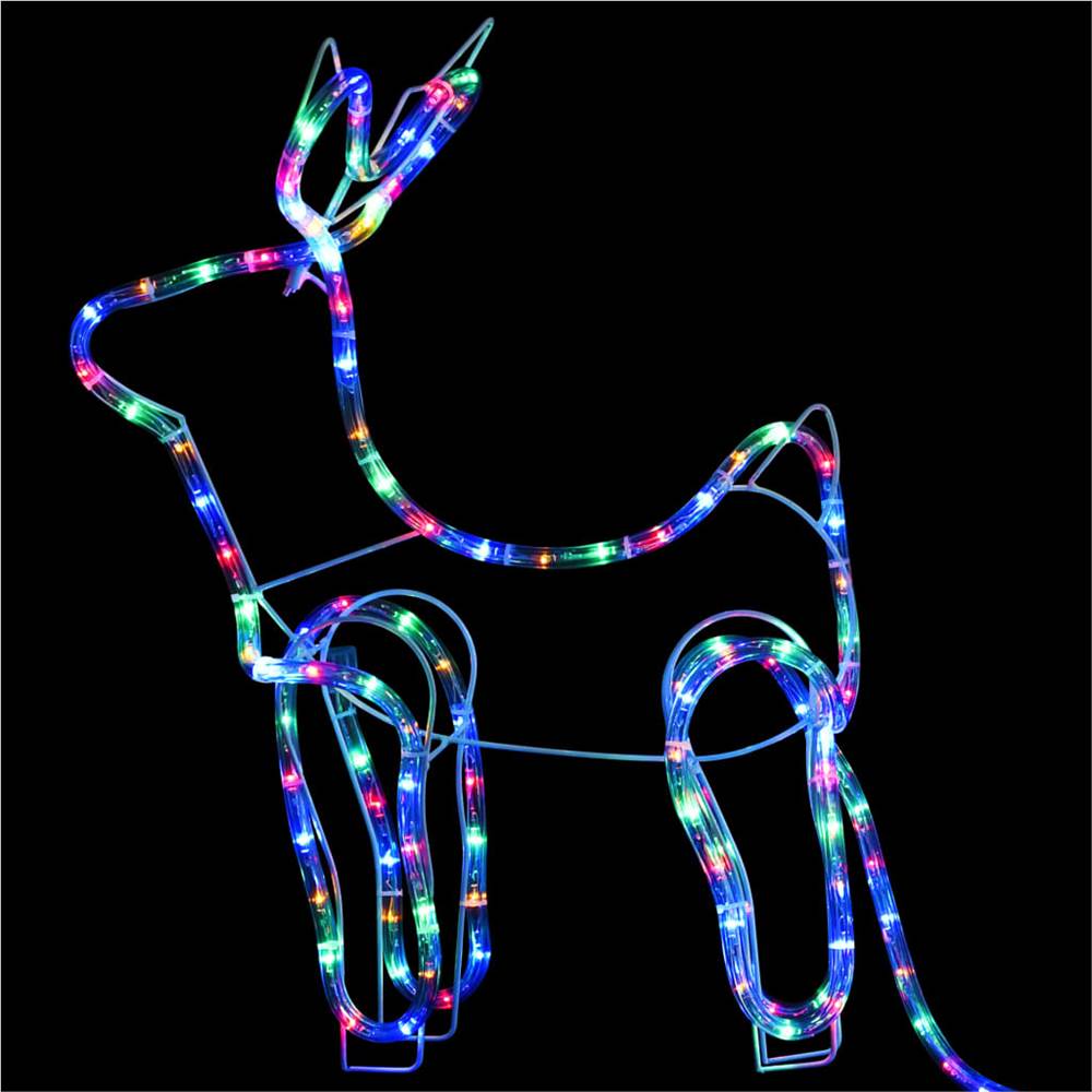 Reindeer and Sleigh Christmas Decoration Outdoor 576 LEDs