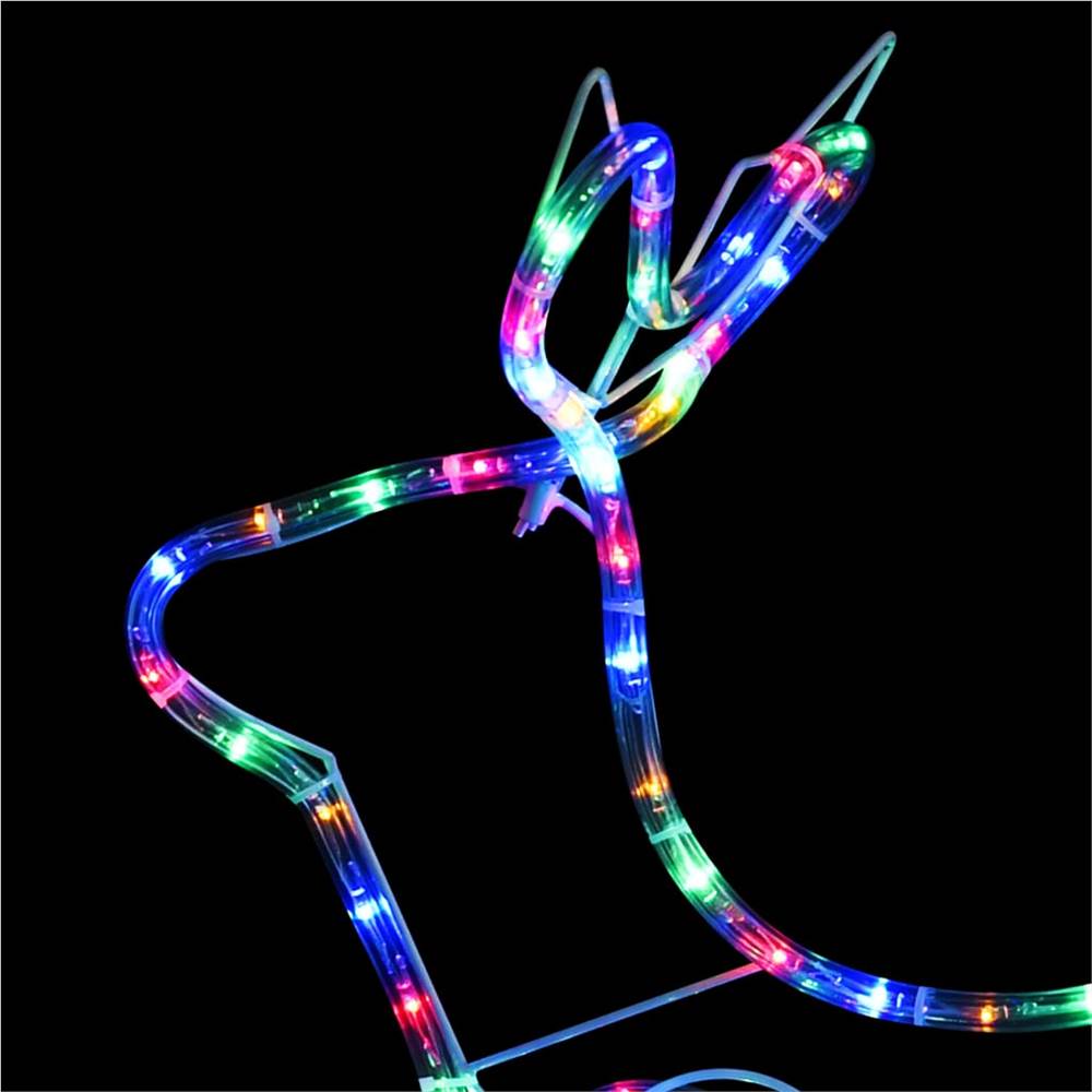 Reindeer and Sleigh Christmas Decoration Outdoor 576 LEDs