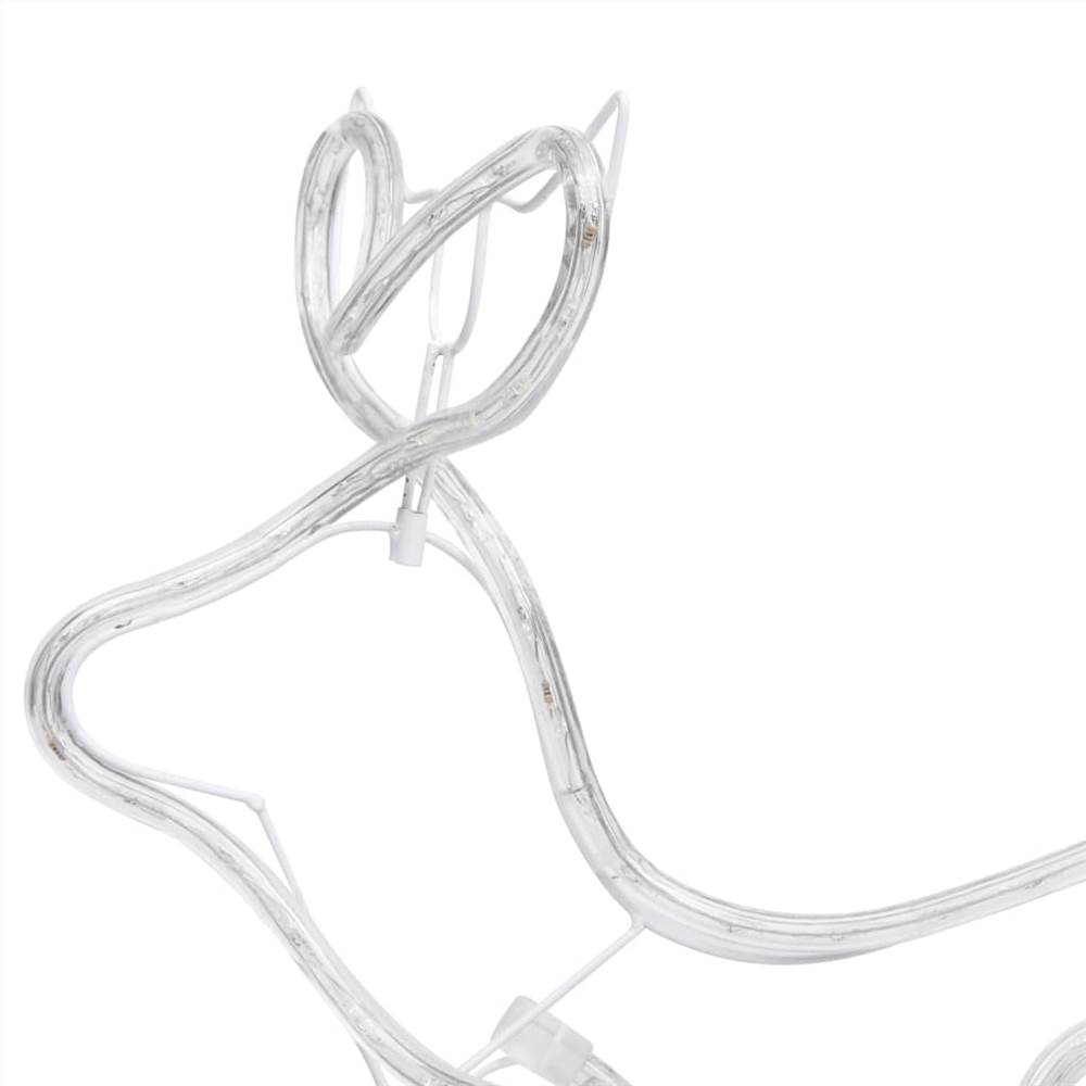 Reindeer and Sleigh Christmas Decoration Outdoor 576 LEDs