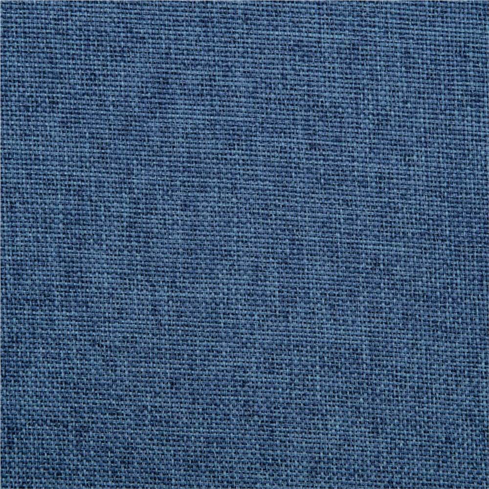 Swivel Dining Chair Blue Fabric
