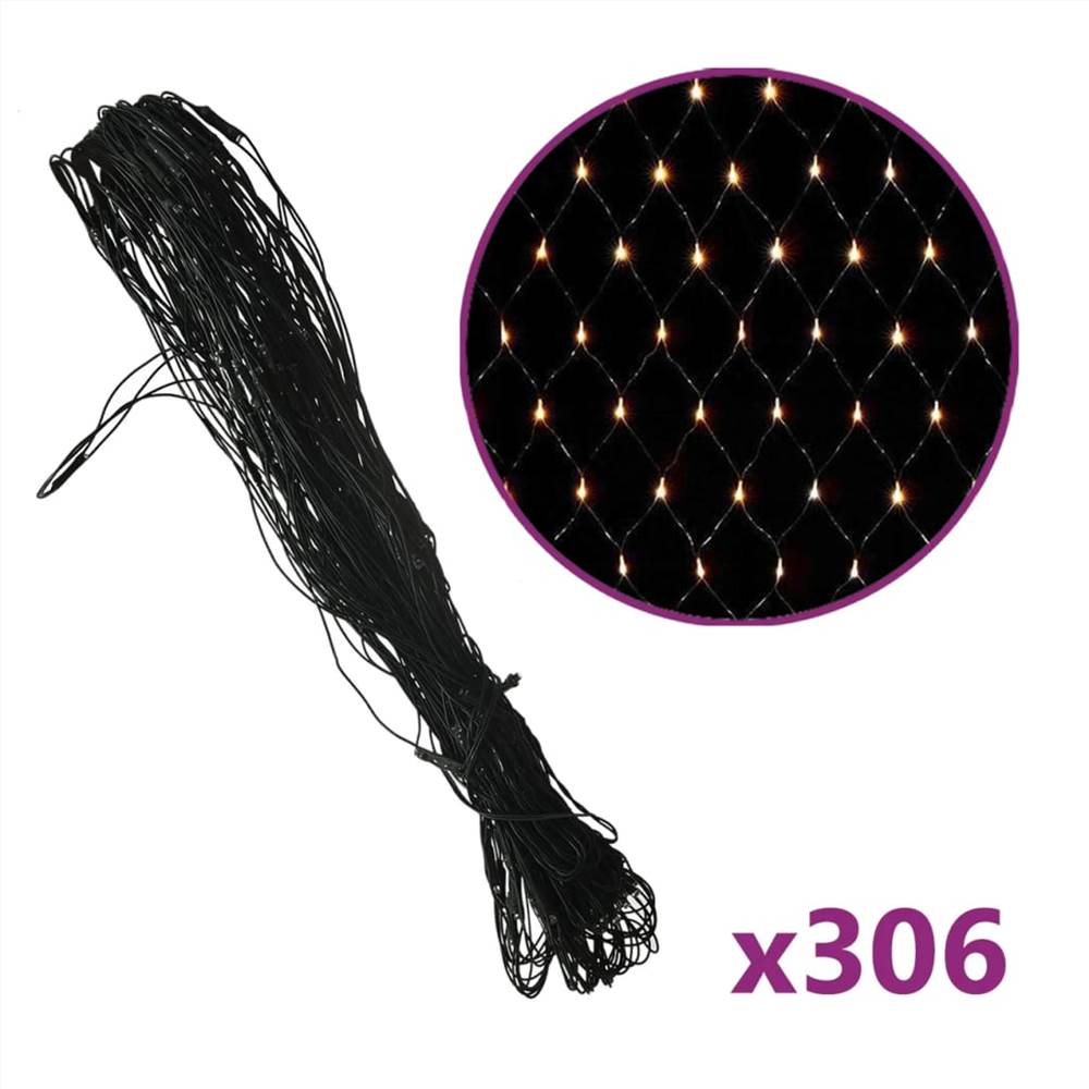 Christmas Net Light Warm White 3x3 m 306 LED Indoor Outdoor