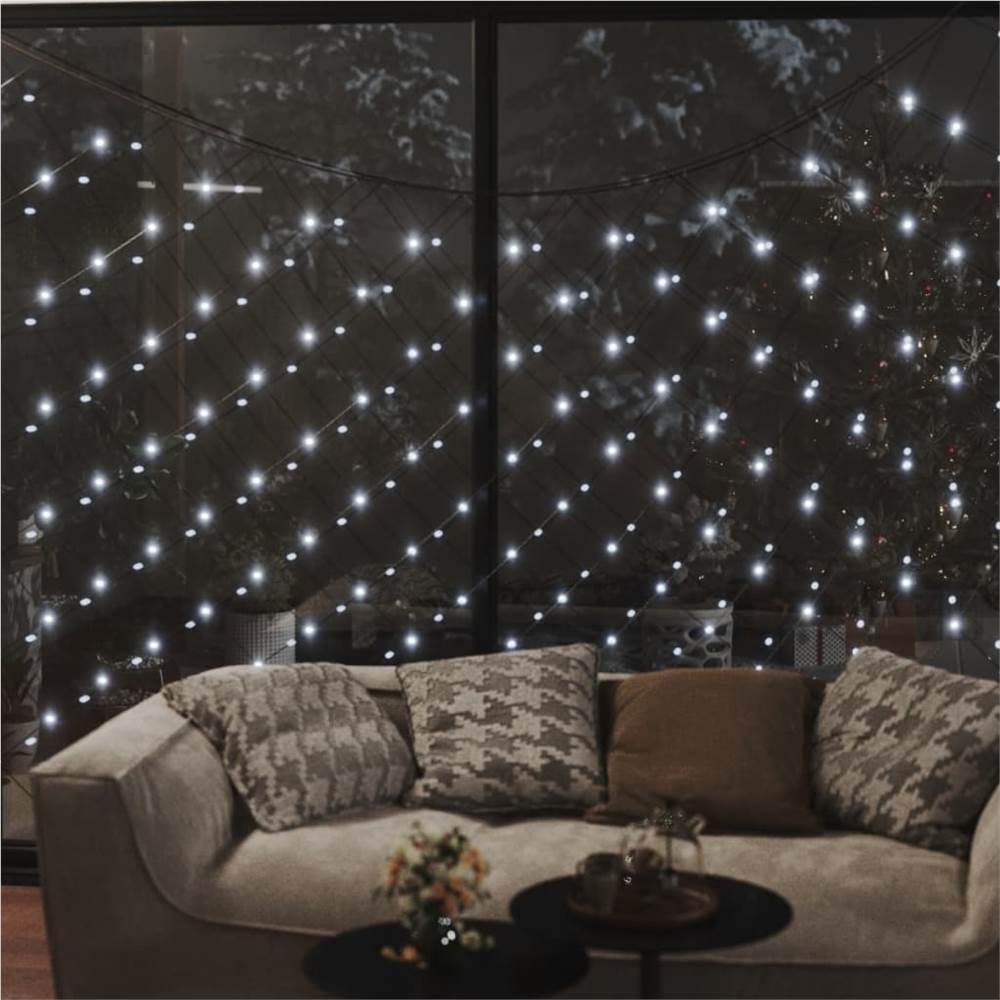 Christmas Net Light Cold White 3x2 m 204 LED Indoor Outdoor