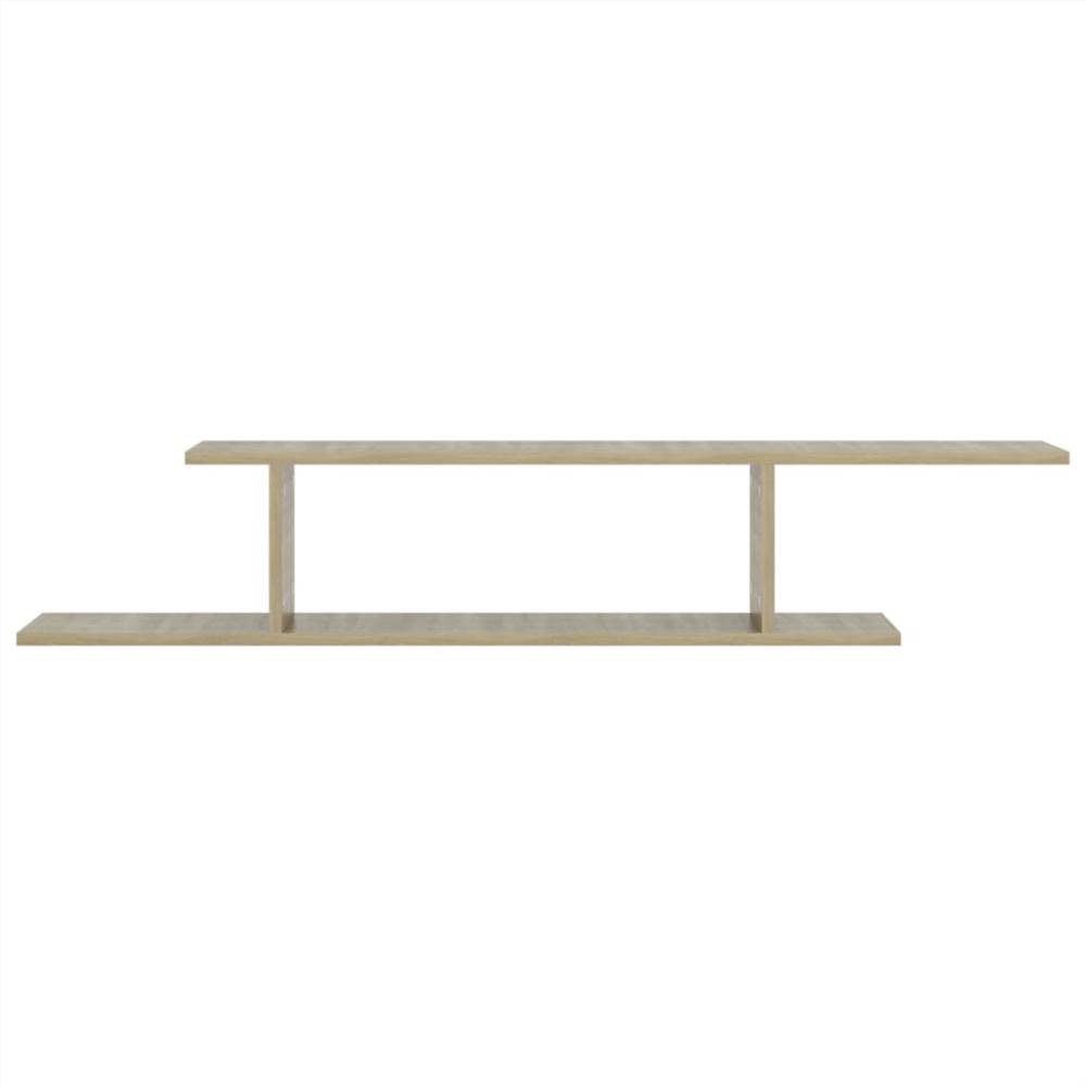 Wall-Mounted TV Shelf Sonoma Oak 125x18x23 cm Chipboard