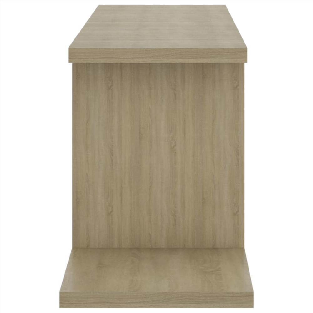 Wall-Mounted TV Shelf Sonoma Oak 125x18x23 cm Chipboard