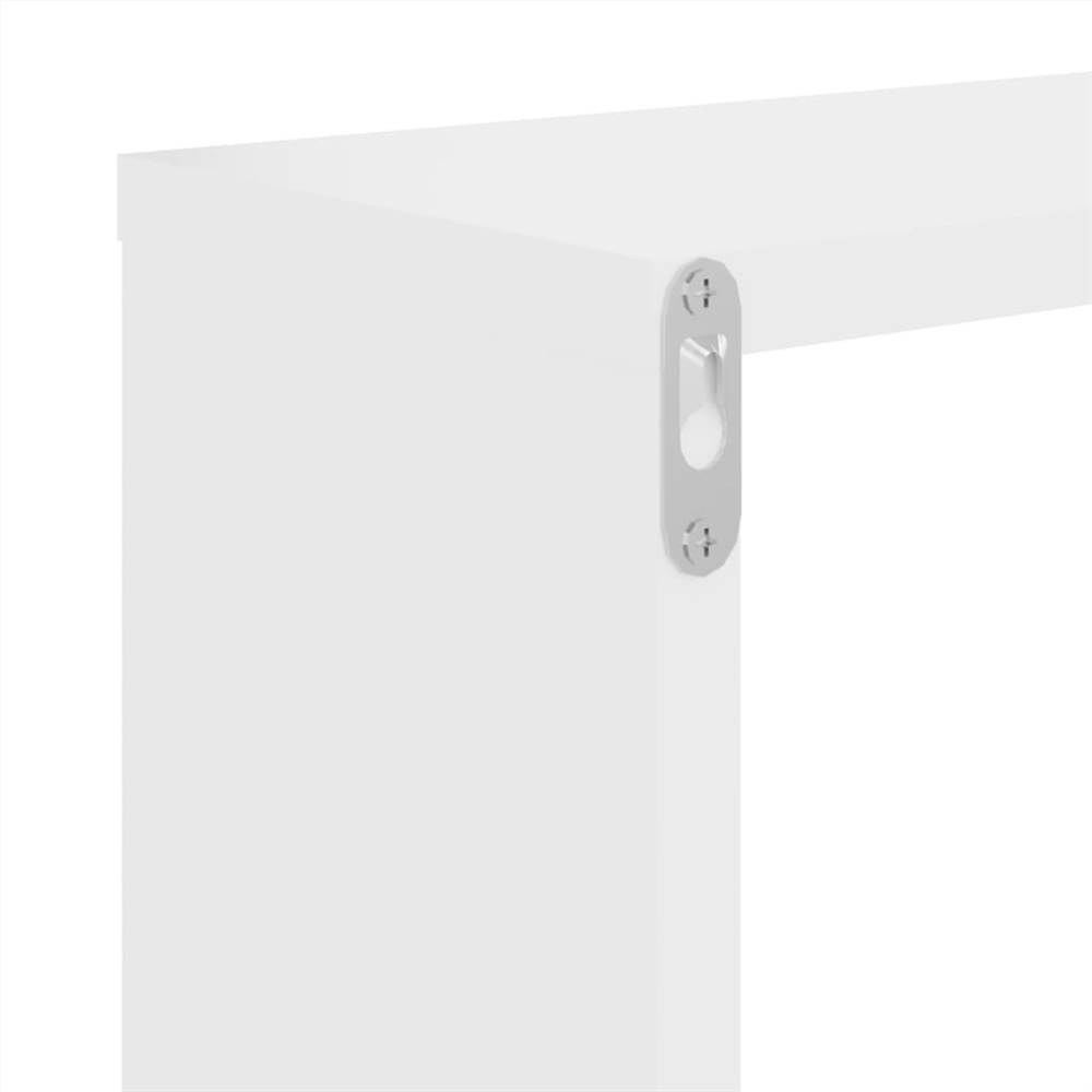 Wall Shelves 2 pcs White 100x15x20 cm Chipboard