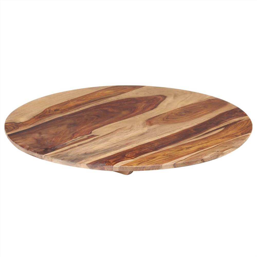 Table Top Solid Sheesham Wood Round 15-16 mm 80 cm