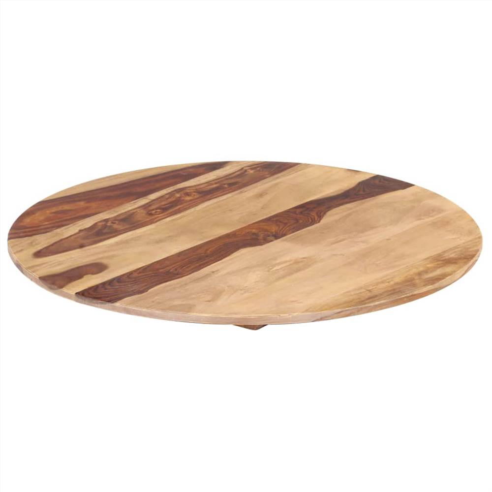 Table Top Solid Sheesham Wood Round 15-16 mm 80 cm