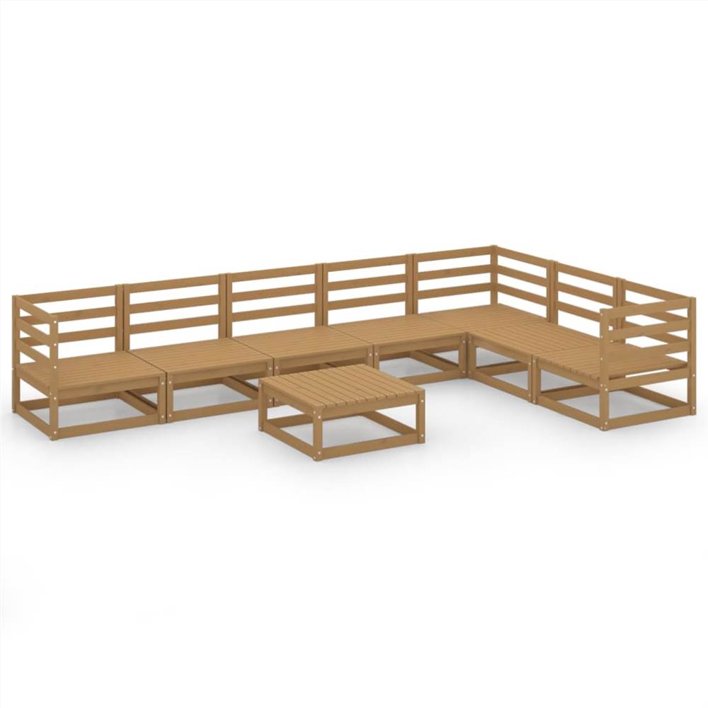 8 Piece Garden Lounge Set Honey Brown Solid Pinewood 
8 Piece Garden Lounge Set Honey Brown Solid Pinewood