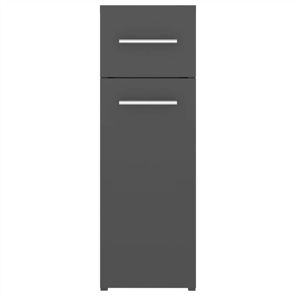 Apothecary Cabinet Grey 20x45.5x60 cm Chipboard