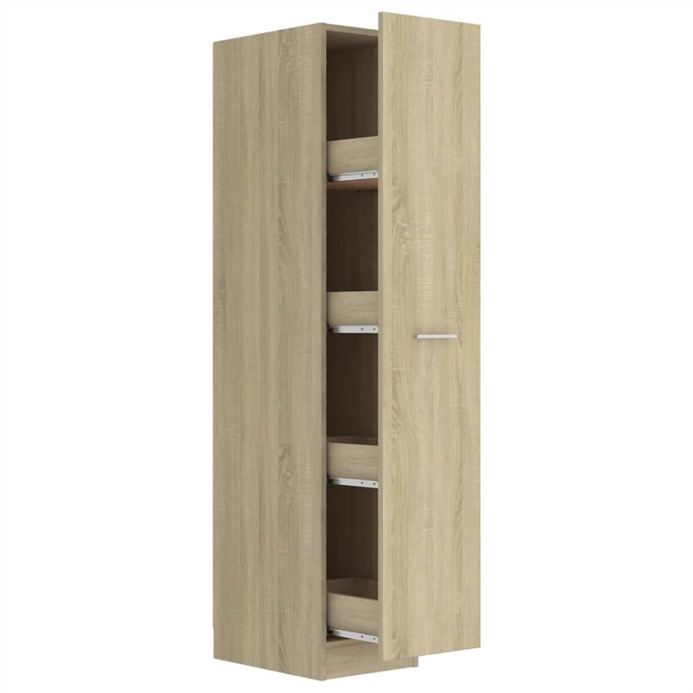 Apothecary Cabinet Sonoma Oak 30x42.5x150 cm Chipboard