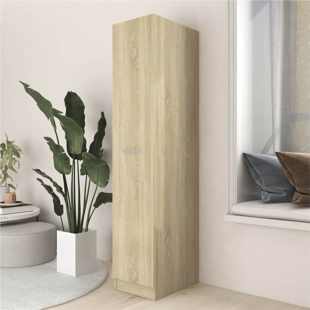 Apothecary Cabinet Sonoma Oak 30x42.5x150 cm Chipboard