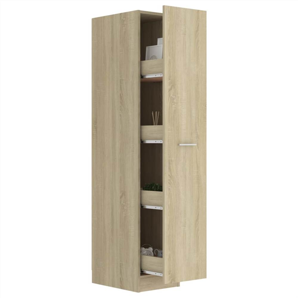 Apothecary Cabinet Sonoma Oak 30x42.5x150 cm Chipboard