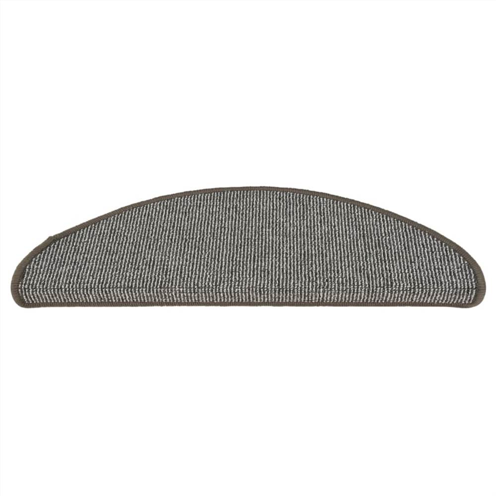 Carpet Stair Treads 15 pcs Grey 65x21x4 cm