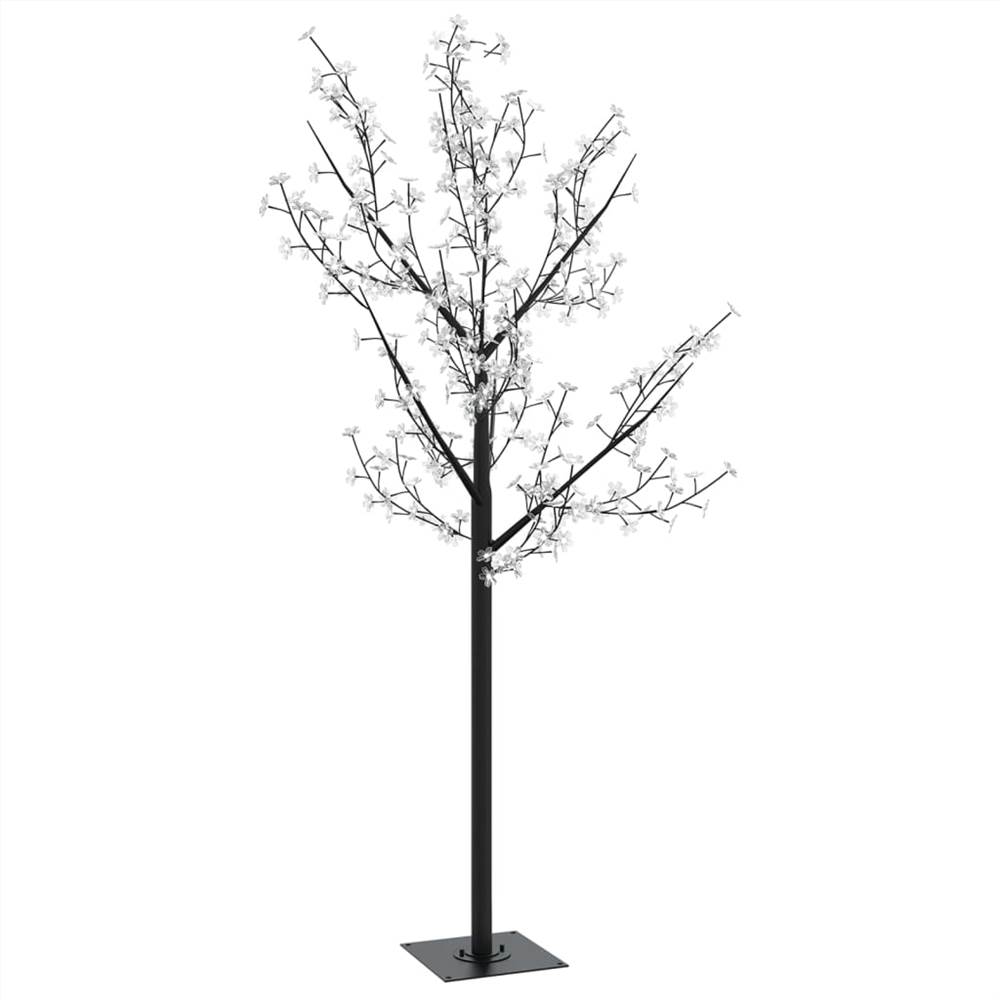 Christmas Tree 200 LEDs Colourful Light Cherry Blossom 180 cm