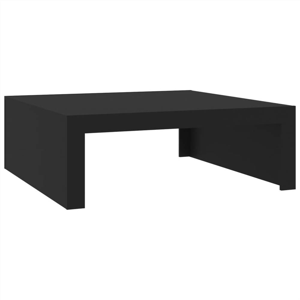 Coffee Table Black 100x100x35 cm Chipboard