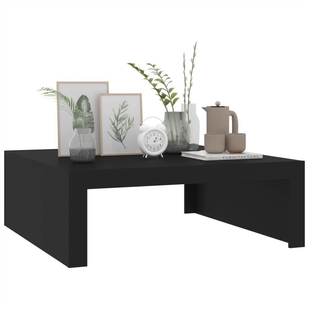 Coffee Table Black 100x100x35 cm Chipboard