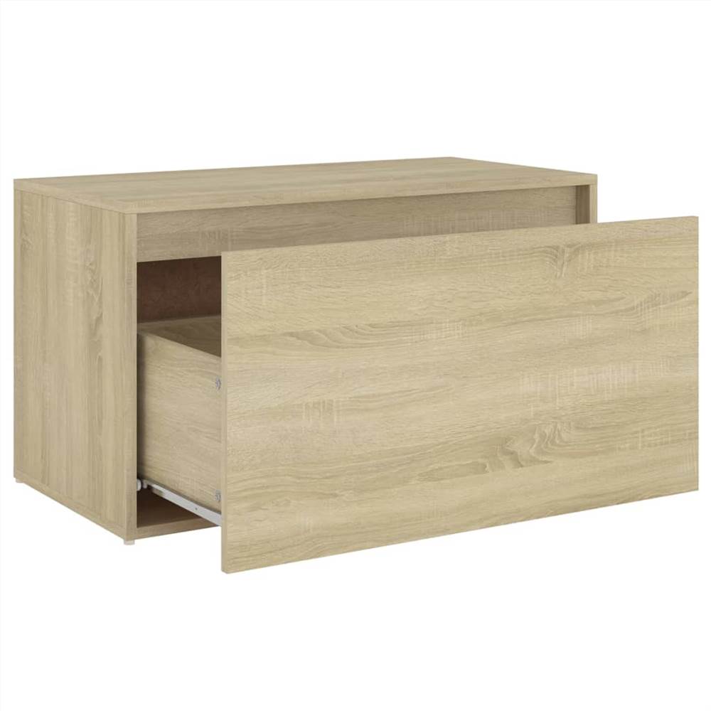 Hall Bench 80x40x45 cm Sonoma Oak Chipboard