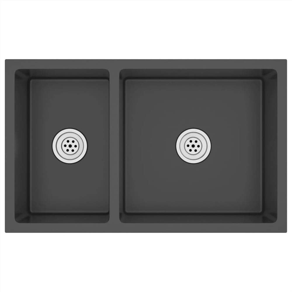 Kitchen Sink Black Stainless Steel