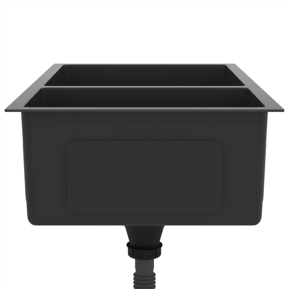 Kitchen Sink Black Stainless Steel