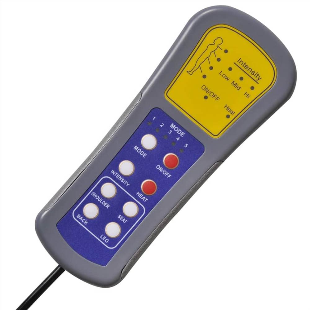 Massage Chair Black Faux Leather