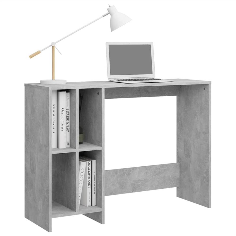 Notebook Desk Concrete Grey 102.5x35x75 cm Chipboard