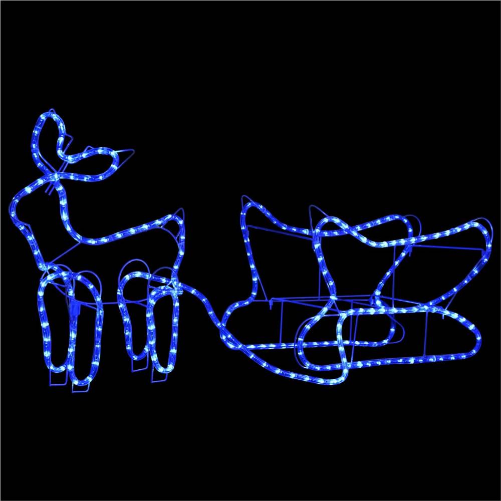 Reindeer and Sleigh Christmas Decoration Outdoor 252 LEDs