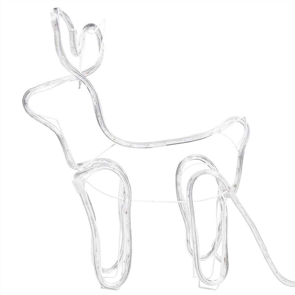 Reindeer and Sleigh Christmas Decoration Outdoor 252 LEDs