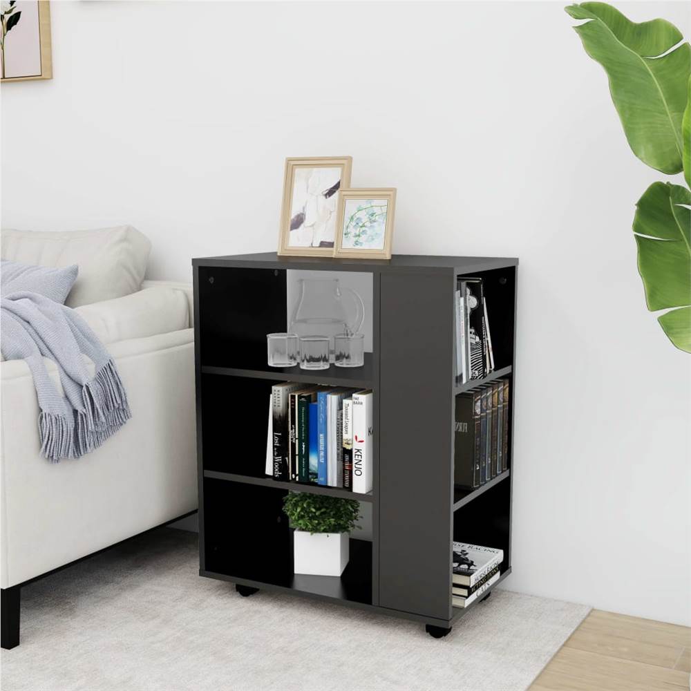 Rolling Cabinet Grey 60x35x75 cm Chipboard