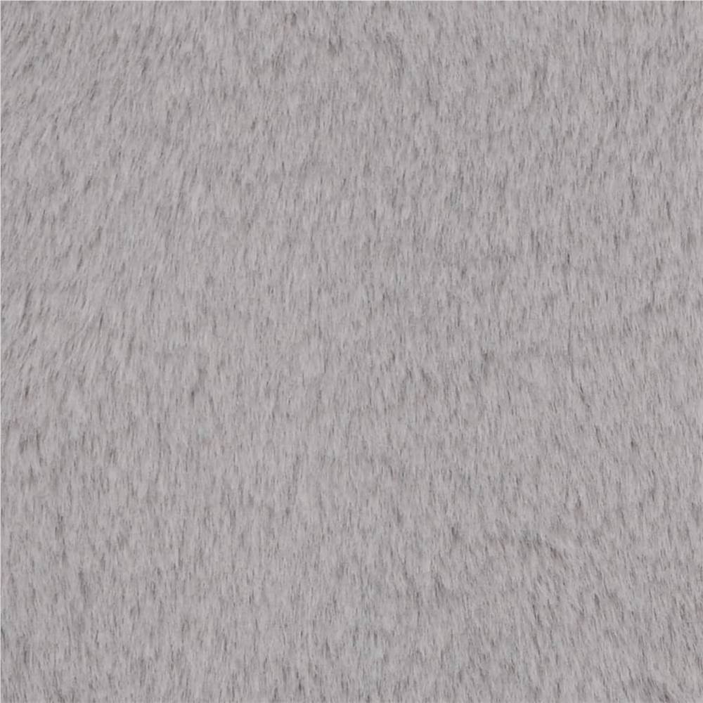 Rug Faux Rabbit Fur 200x300 cm Grey