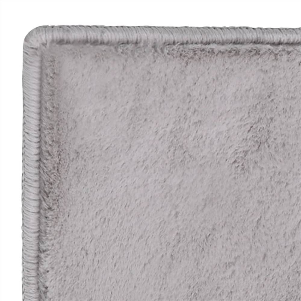 Rug Faux Rabbit Fur 200x300 cm Grey