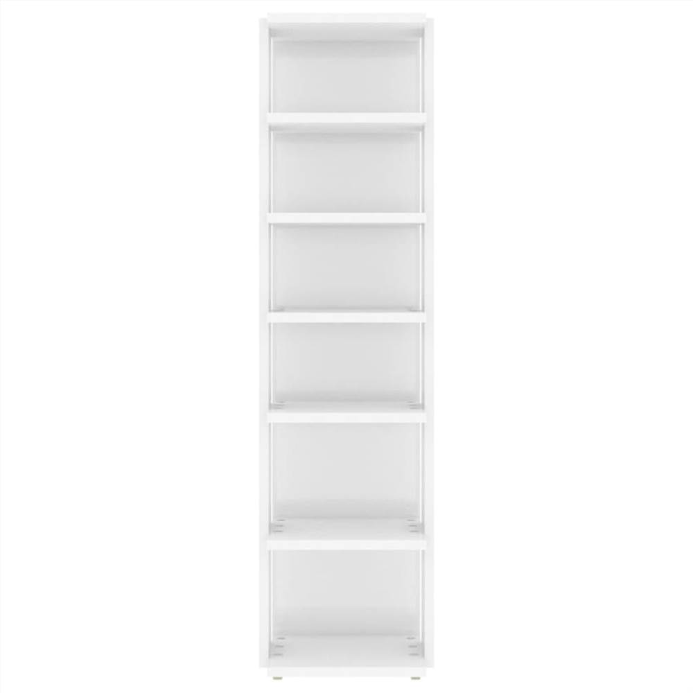Shoe Cabinets 2 pcs High Gloss White 25x27x102 cm