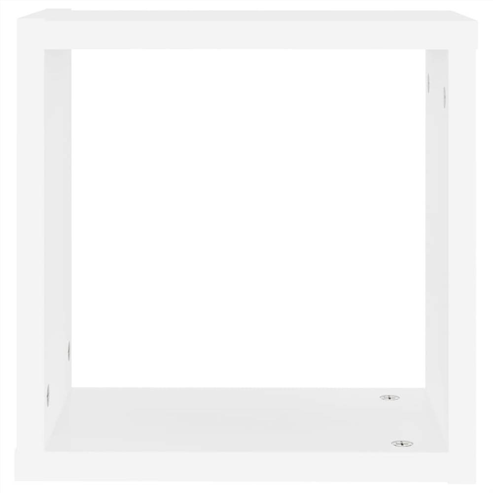 Wall Cube Shelves 6 pcs White 30x15x30 cm