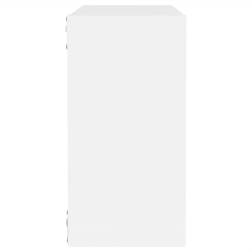 Wall Cube Shelves 6 pcs White 30x15x30 cm