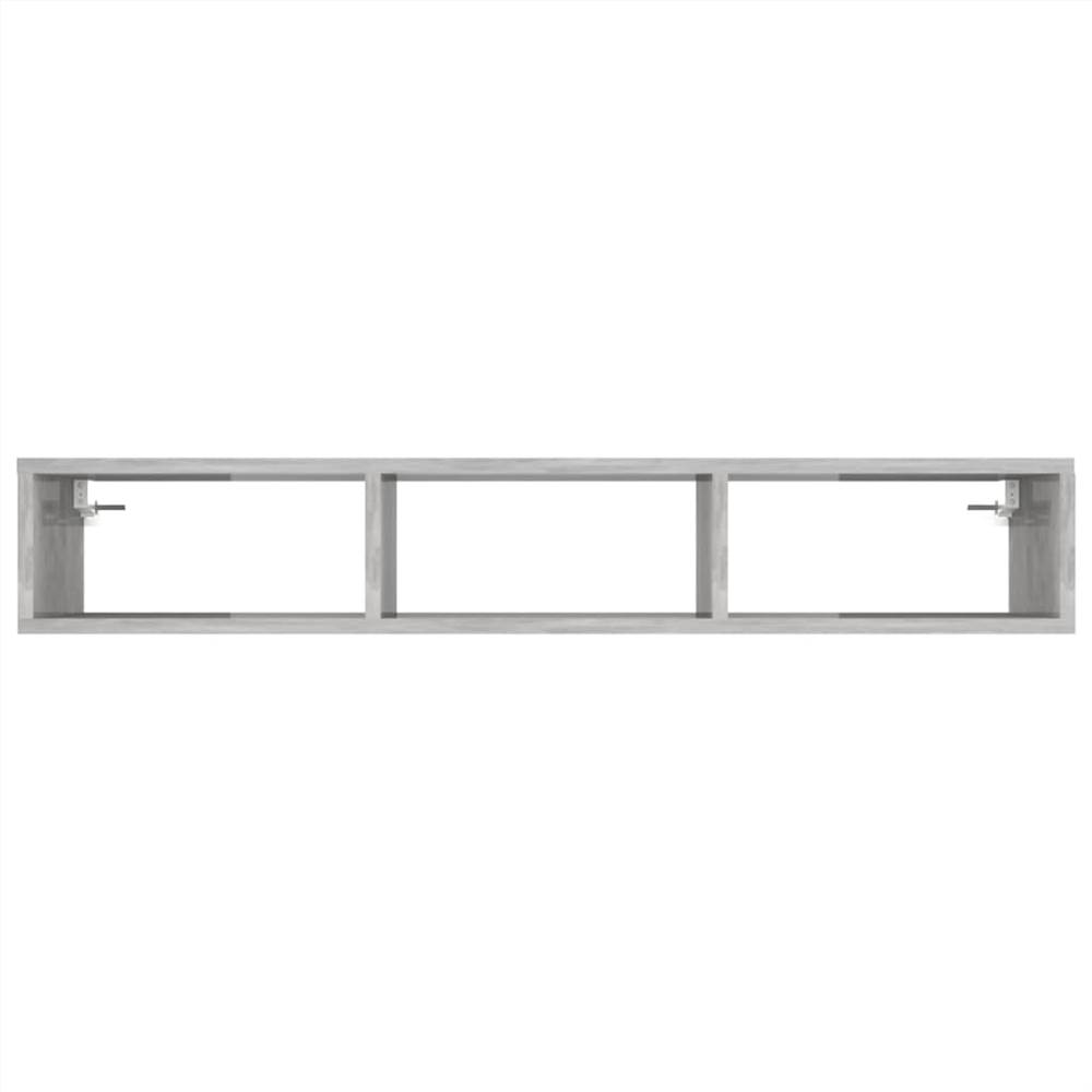 Wall Shelf Concrete Grey 102x30x17 cm Chipboard