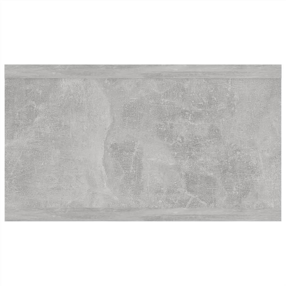 Wall Shelf Concrete Grey 102x30x17 cm Chipboard