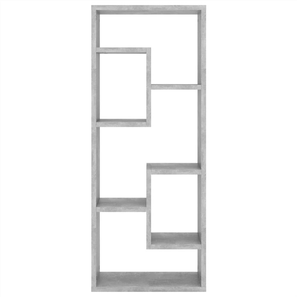 Wall Shelf Concrete Grey 36x16x90 cm Chipboard